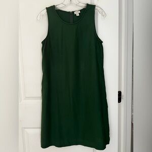 J.Crew Elegant Green Sleeveless Dress